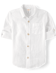 Boys Linen-Blend 2-Piece Outfit Set - Linen Edit