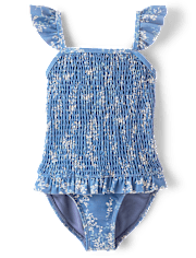 Girls Floral 2-Piece Swim Set - Swim Shop