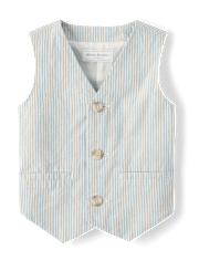 Boys Striped Linen-Blend 4-Piece Suit - Special Occasions