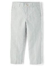 Boys Striped Linen-Blend 4-Piece Suit - Special Occasions