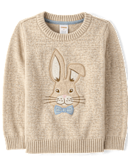 Boys Applique Bunny 2-Piece Outfit Set - Enchanted Garden