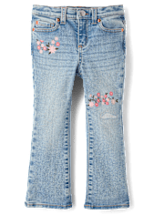 Girls Embroidered Bouquet 2-Piece Outfit Set - Enchanted Garden