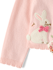 Baby Girls Applique Bunny 2-Piece Outfit Set - Enchanted Garden