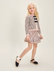 Girls Leopard 2-Piece Outfit Set - Petit Paris