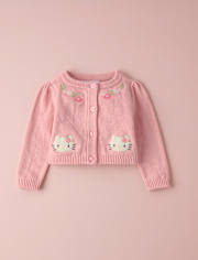 Baby Girls Hello KittyÂ® Applique Floral 2-Piece Outfit Set