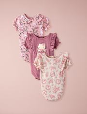 Baby Girls Hello KittyÂ® Floral Toile 6- Piece Outfit Set
