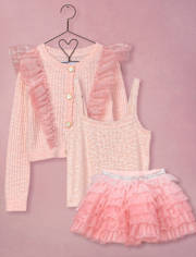 Girls Glitter Flutter 3-Piece Outfit Set - Marchesa Mini x Gymboree
