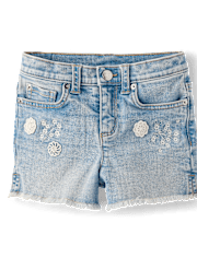 Girls Applique Floral 2-Piece Outfit Set - Driftwood Bay