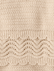 Girls Crochet Floral 2-Piece Outfit Set - Driftwood Bay