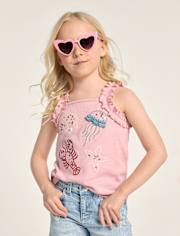 Girls Embroidered Sea Creature Tank Top 2-Pack - Driftwood Bay