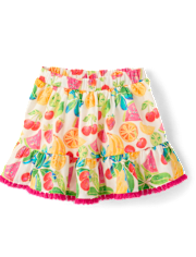 Girls Fruit Tassel 2-Piece Outfit Set - Amalfi Coast