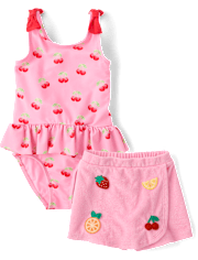 Girls Cherry 2-Piece Swim Set - Swim Shop