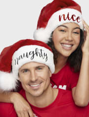Sombreros de Papá Noel reversibles para adultos unisex