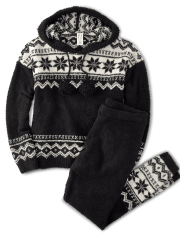 Pijama acogedor con pompones para mujer