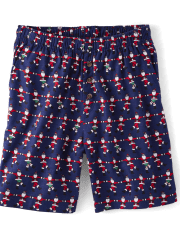 Mens Flannel Pajama Shorts