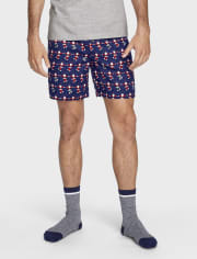 Mens Flannel Pajama Shorts