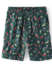 Pantalones Shortsde pijama de franela para hombre