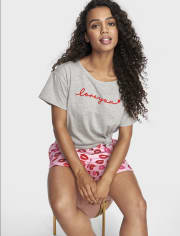 Womens Flannel Pajama Shorts