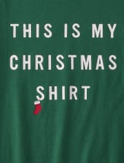 Camiseta para dormir unisex con estampado navideño para adultos