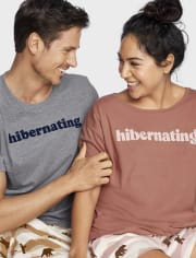 Camiseta para dormir con estampado gráfico para hombre