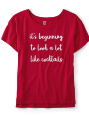 Womens Christmas Graphic Sleep Tee