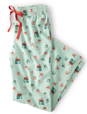 Womens Print Flannel Pajama Pants