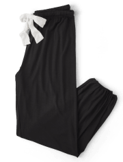 Pantalones de pijama modal con lazo frontal para mujer