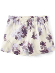 Womens Floral Satin Pajama Shorts