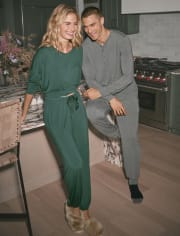 Womens Tie-Front Modal Pajamas