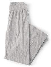 Womens Ribbed Ankle Pajama Pants