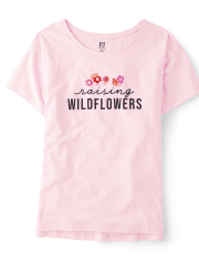Womens Wildflowers Pajama Tee