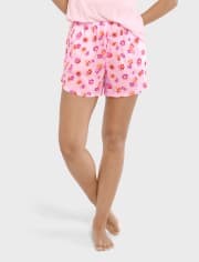 Womens Wildflowers Pajama Shorts