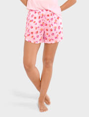 Womens Wildflowers Pajama Shorts