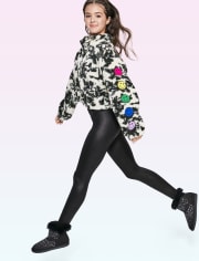 Leggings de alto brillo para niñas preadolescentes