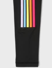 Leggings de rayas arcoíris