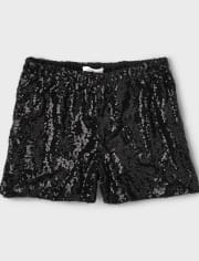 Tween Girls Sequin Mini Shorts