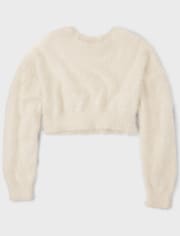Girls Eyelash Cropped Sweater