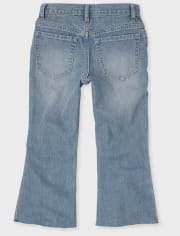 Tween Girls Mid Rise Cropped Flare Jeans