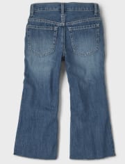 Tween Girls High Rise Cropped Flare Jeans