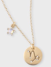 Tween Girls Capricorn Zodiac Necklace