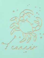 Tween Girls Cancer Zodiac Tee