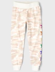 Tween Girls Star Camo Cozy Jogger Pants