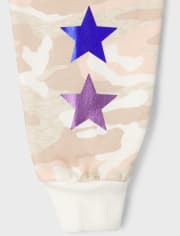 Tween Girls Star Camo Cozy Jogger Pants