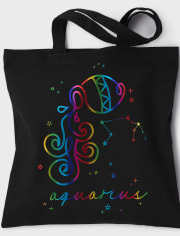 Aquarius Zodiac Tote Bag