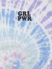 Tween Girls Tie Dye Oversized Tee