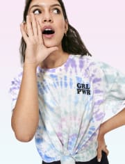 Tween Girls Tie Dye Oversized Tee
