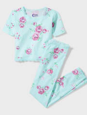 Tween Girls Floral Cotton Pajamas