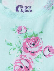 Tween Girls Floral Cotton Pajamas