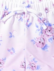 Tween Girls Floral French Terry Pajamas