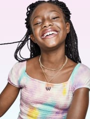 Tween Girls Butterfly Layered Necklace